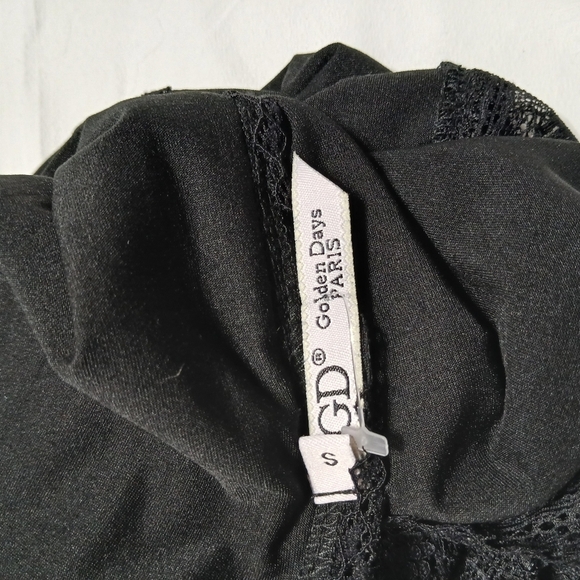 Golden‎ Days Paris Women Black Lace Bodysuit - Picture 10 of 12